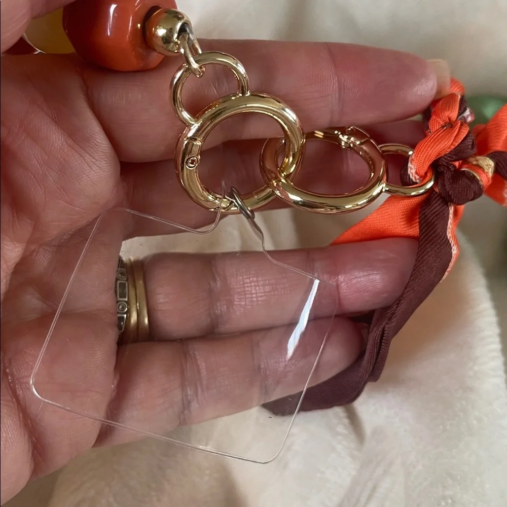 Phone charm bag extender wristlet hook scarf choose one new